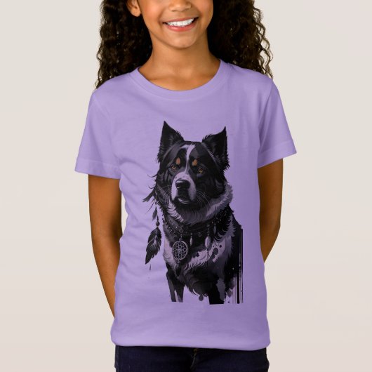 hond, dromenvanger, amulet, talisman, t-shirt (Voorkant)