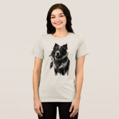 hond, dromenvanger, amulet, talisman, Tri-Blend shirt (Voorkant volledig)
