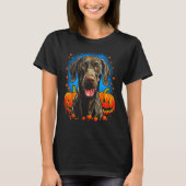 Hond Duits Kortharige Pointer Halloween Pompoen 1 T-shirt (Voorkant)