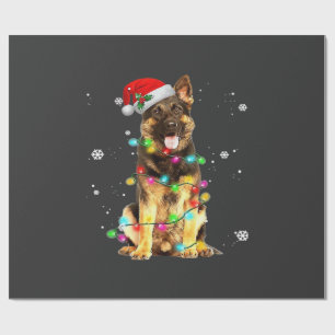 Hond Duitse Herders Boom Kersttrui Kerstmis Doe Cadeaupapier