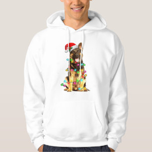 Hond Duitse Herders Boom Kersttrui Kerstmis Doe Hoodie