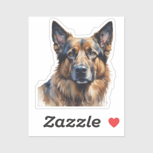 Hond Duitse Herdershond Huisdier Naam Label (Vel)