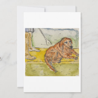 Hond een Paddleboard Wenskaart Kaart