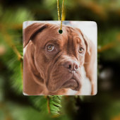 Hond Eerste Kerstfeest Fotokeramisch sieraad Keramisch Ornament