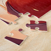 Hond eet spaghetti legpuzzel (Zijkant)