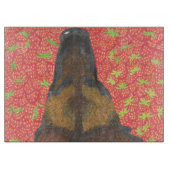 Hond en aardbei snijplank (Voorkant)