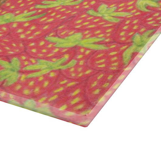 Hond en aardbei snijplank (Hoek)