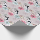 Hond en bloemen cadeaupapier (Hoek)