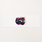 Hond en bloemen yogamat (Voorkant (horizontaal))