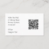 Hond en Bone Print Patroon Hond Grooming Spa Visitekaartje (Achterkant)