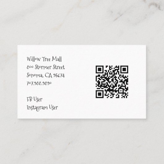 Hond en Bone Print Patroon Hond Grooming Spa Visitekaartje (Achterkant)