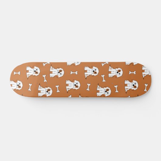 Hond en bot persoonlijk skateboard (Horizontaal)