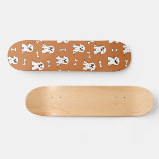 Hond en bot persoonlijk skateboard (Horizontaal)