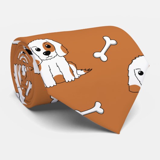 Hond en bot stropdas (Opgerold)