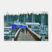 Hond en boten op Lopez Island Deurmat (Voorkant)