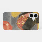 Hond en granaatappel telefoonhoesje iPhone 16 hoesje (Achterkant horizontaal)