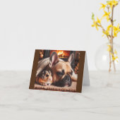 Hond en hamster missen je Wenskaart Kaart (Gele Bloem)