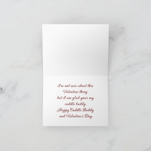 Hond en hamster Valentijn Kaart (Binnen)