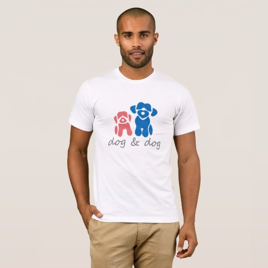 hond en hond t-shirt (Voorkant volledig)