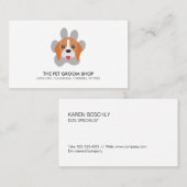 Hond en Hondenpoot Visitekaartje (Voorkant / Achterkant)