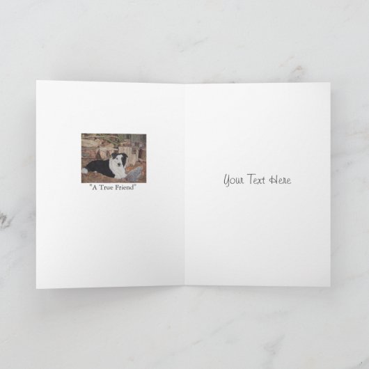 Hond en huisdier sympathie gedicht origineel aanpa kaart (Binnen)