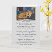 Hond en huisdier sympathie originele gedichtenkaar kaart (Gele Bloem)