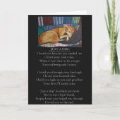 Hond en huisdier sympathie originele gedichtenkaar kaart (Voorkant)