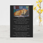 Hond en huisdier sympathie originele gedichtenkaar kaart (Gele Bloem)