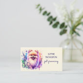 Hond en huisdieren grooming visitekaartje (Staand voorkant)