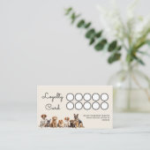 Hond en huisdieren Hond lopen Klantenkaartje (Staand voorkant)