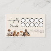 Hond en huisdieren Hond lopen Klantenkaartje (Voorkant)