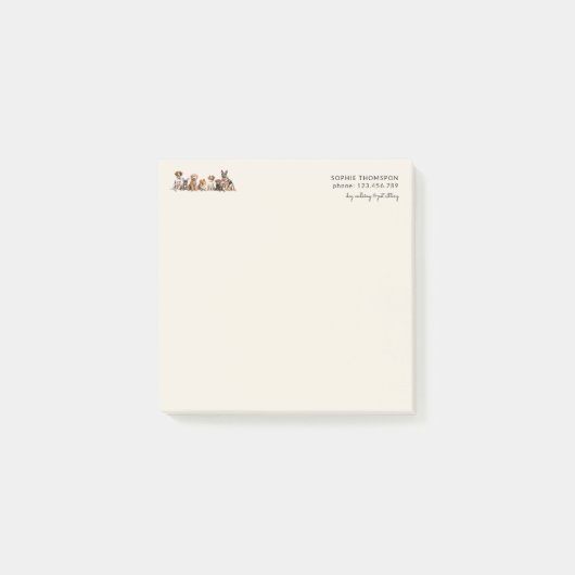 Hond en huisdieren Hond lopen Post-it® Notes (Voorkant)