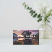 Hond en huisdieren Hond lopen Visitekaartje (Staand voorkant)