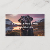 Hond en huisdieren Hond lopen Visitekaartje (Voorkant)