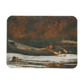 Hond en Hunter, 1892 (olie op canvas) Magneet (Horizontaal)