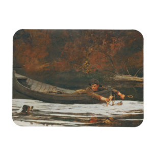 Hond en Hunter, 1892 (olie op canvas) Magneet