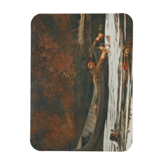 Hond en Hunter, 1892 (olie op canvas) Magneet (Verticaal)