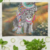 Hond en Kat Adopteren Niet Winkelen Keuken Handdoe Theedoek (Gevouwen)