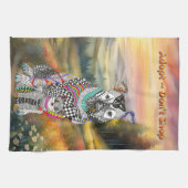 Hond en Kat Adopteren Niet Winkelen Keuken Handdoe Theedoek (Horizontaal)