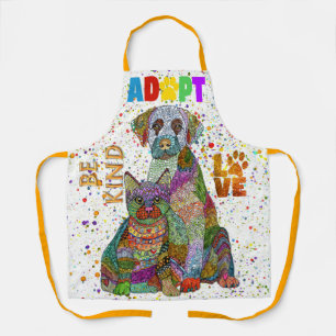 Hond en Kat Adoptie en Rescue Be Kind Liefde Schort