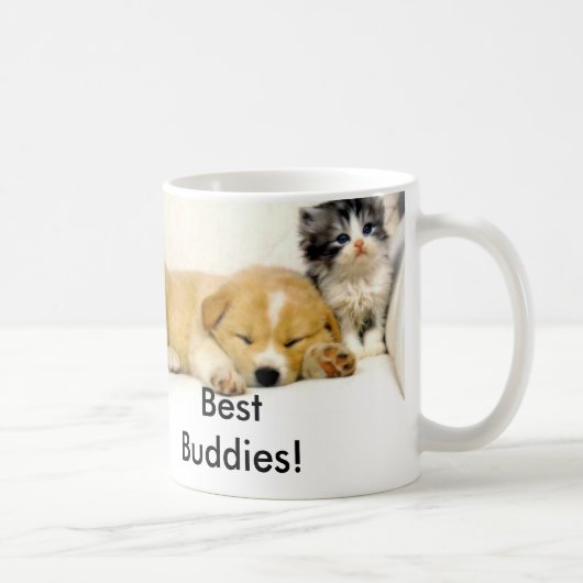 hond en kat, Beste boeddies! Koffiemok (Rechts)