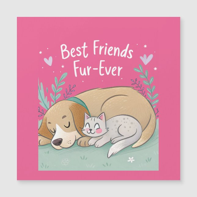 Hond en Kat Beste Vrienden Voor Altijd (Voorkant)