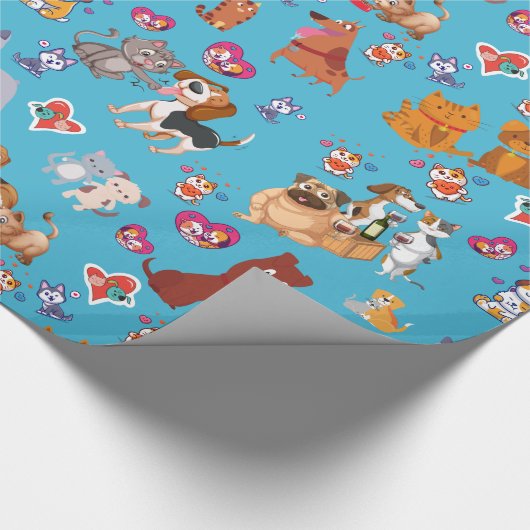 Hond en Kat Cadeaupapier (Hoek)