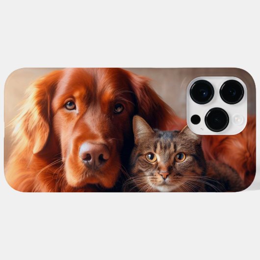 Hond en kat Case-Mate iPhone case (Achterkant (horizontaal))