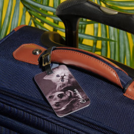 Hond en Kat, Gepersonaliseerd Opzoeken Bagagelabel