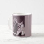 Hond en Kat, Gepersonaliseerd Opzoeken Koffiemok (Voorkant links)