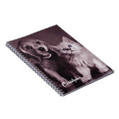 Hond en Kat, Gepersonaliseerd Opzoeken Notitieboek (Rechterzijde)