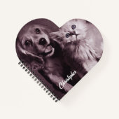 Hond en Kat, Gepersonaliseerd Opzoeken Notitieboek (Voorkant)