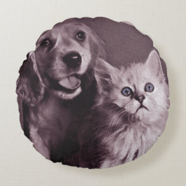 Hond en Kat, Gepersonaliseerd Opzoeken Rond Kussen