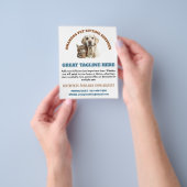 Hond en Kat Hond Wandelen Service Flyer (Hand)